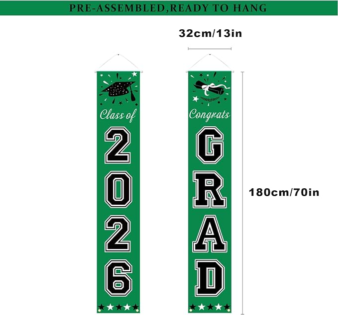 DAZONGE Green Graduation Decorations 2026 - Image 4