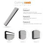 3 Pcs Rat Tail Comb Parting Combs for Braids Barber Styling Combs Carbon Fiber Teasing Stainless Steel Pintail Comb for Women Men Fine Teeth Salon Hairdressing Hair Care Tools