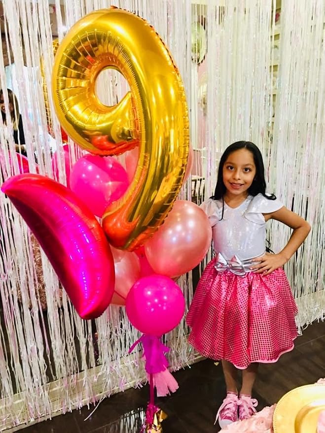 Gold Number 9 Balloon 40 Inch - Image 3