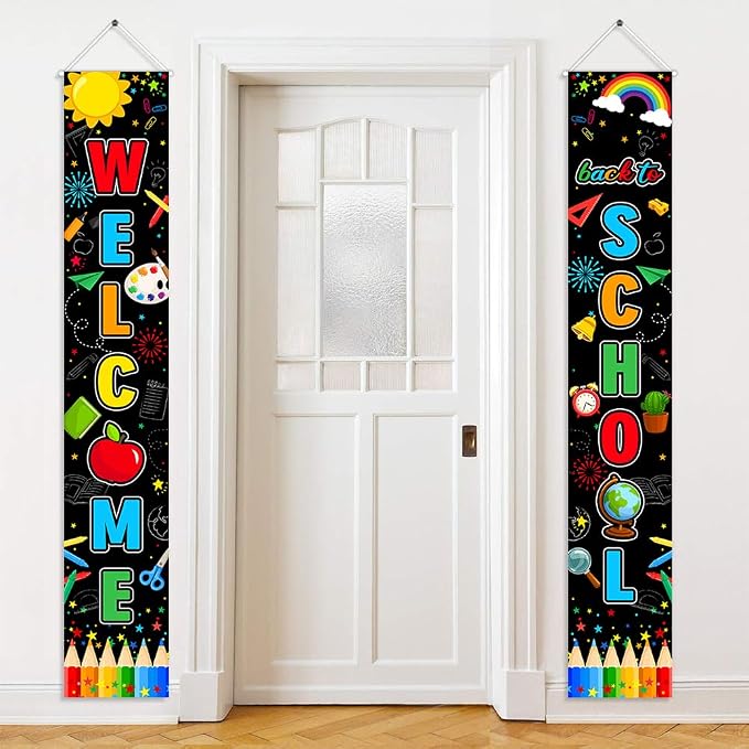 Welcome Back to School Decorations Back to School Door Banner Classroom Welcome by AVEZANO