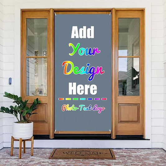 Custom Banners and Signs 35.4x72.8 Inch, SlateGray | Customize by ZOLRITH