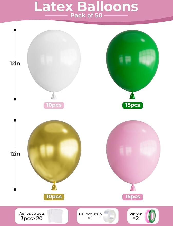 Pink and Green Balloons - Image 4
