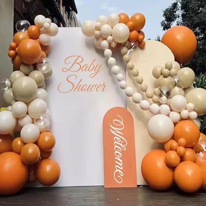 Burnt Orange Boho Balloon Arch Kit, Pastel Brown Macaron Pink Balloons | 155 - Image 6