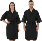 Salon Smock Barber Smock with Adjustable Tie for Hair Cutting, Black Salon Cape, Professional Stylist Jacket Waterproof Haircut Cape
