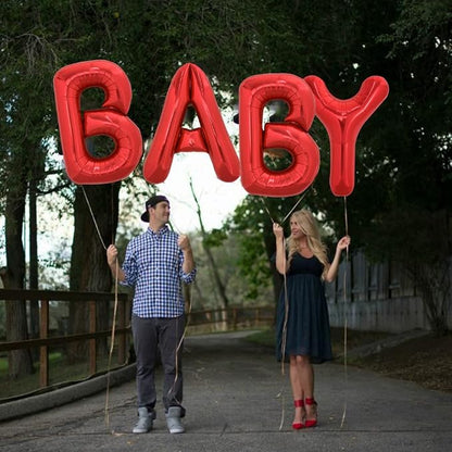 TONIFUL 40 Inch Large Bright Red Letter Balloons A-Z, Giant Jumbo Helium Foil - Image 5