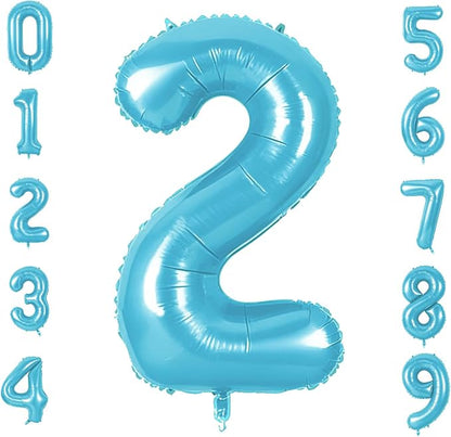 Number 2 Balloons for 2th Birthday Party Decorations, 0-100 Large No.2 Balloons by Joycard