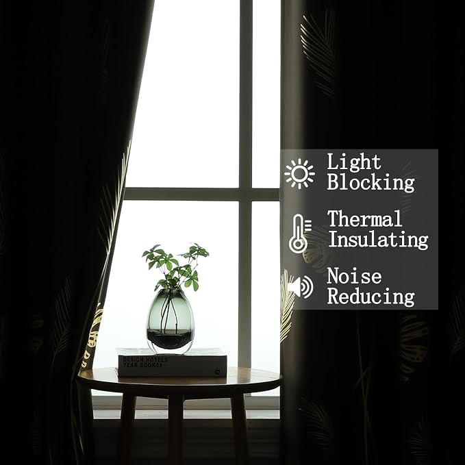Brown Blackout Curtains for Living Room 108 Inches Long, Room Darkening Energy - Image 6
