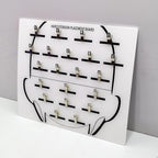Acrylic Hair Extension Holder Board – Sturdy Styling Sectioning Plate with Clips for Hairpieces, Wigs, Wefts – Professional Salon Display & Storage Tool for Hair Extensions – Ideal for Home or Barber