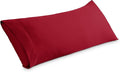 Bare Home Microfiber Body Pillow Cover - Ultra Soft & Cooling - Double Brushed - Pillowcase with Envelope Closure - Easy Care (20''x54'' Body Pillow Cover, Red)