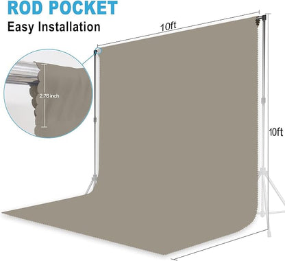 Grey Photography Backdrop for Photoshoot, 10x10 FT | Versatile Studio Photo - Image 2