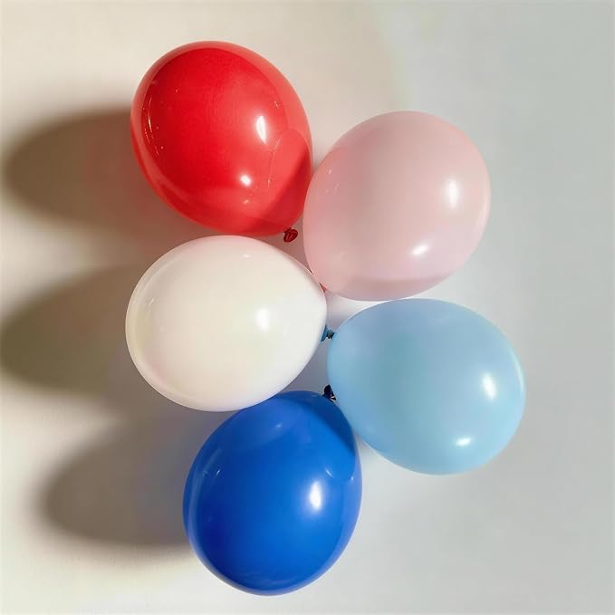 Red White and Blue Balloons 60pcs, 4th of July Patriotic Balloons Red Dark - Image 4