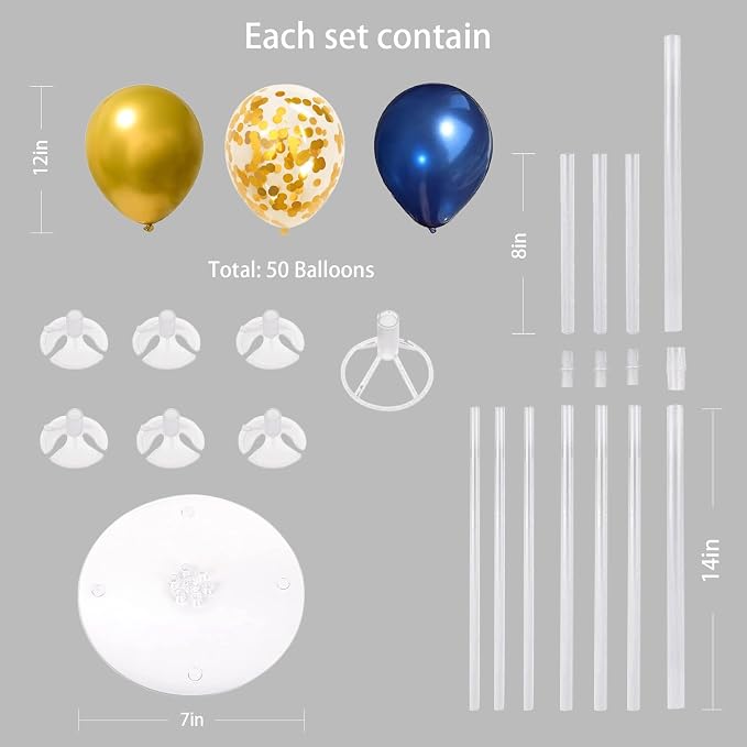 6 Set Balloon Stand Kit for Table Centerpieces - Image 6