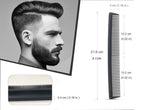 3 Pack Carbon Fiber Cutting Comb - Professional 8.15' Styling Comb for All Hair Types, Fine and Wide Tooth