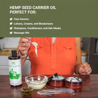 Hemp Seed Oil Direct from Canada - Hemp Seed Oil for Hair, Skin, Body - 16oz