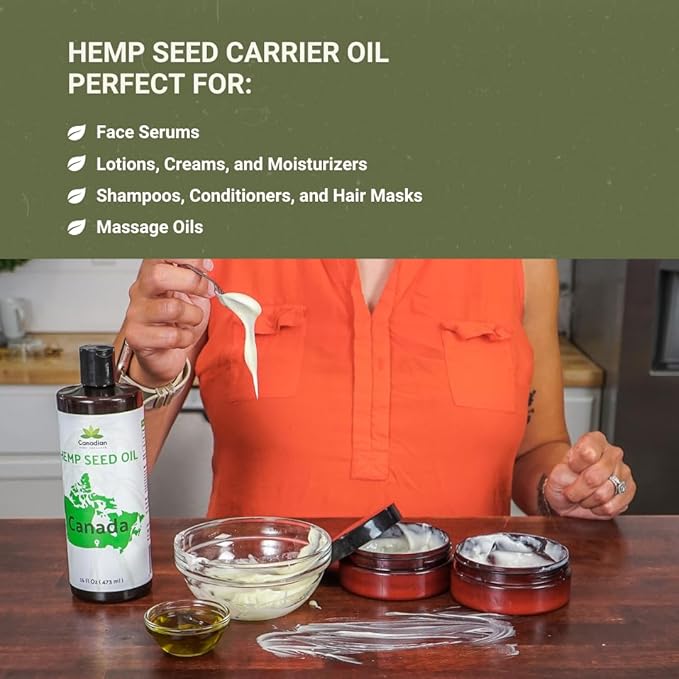 Hemp Seed Oil Direct from Canada - Hemp Seed Oil for Hair, Skin, Body - 4 Gallons