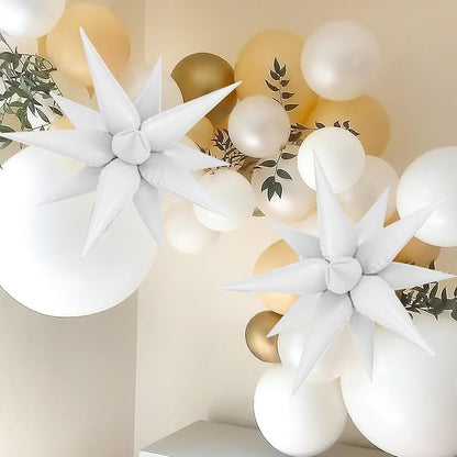 72 Pcs Star Balloons Foil Explosion Balloons Magic 12 Point Star Cone Balloon - Image 4