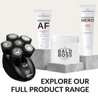 Bald Brothers Daily Bald Head Care with Apricot Seed Oil | Mattifying, vegan, no grease | Bald Boss everyday Face & Head Moisturizer | No Fragrance