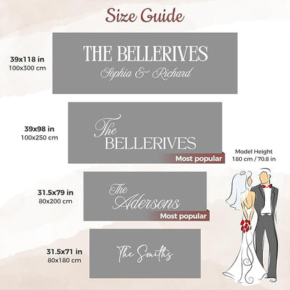 Personalized Sheer Tulle Wedding Welcome Sign Banner - Image 8