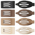 8Pcs French Flat Hair Clips for Women 2 Styles Claw Clips for Girls Matte Flat Hair Claw Clips for Thin and Thick Hair Large Non-slip Strong Hold Hair Accessories for Women (Brown)