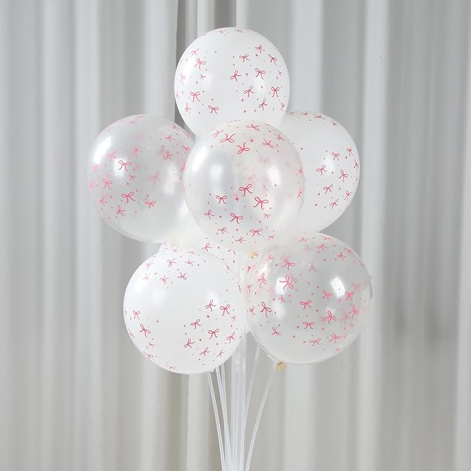 Patimate Pink Bow Balloons Set - Image 6