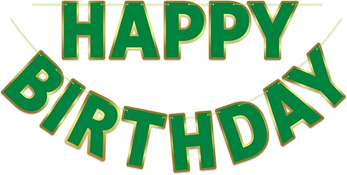Pre-Strung Happy Birthday Banner by LITAUS