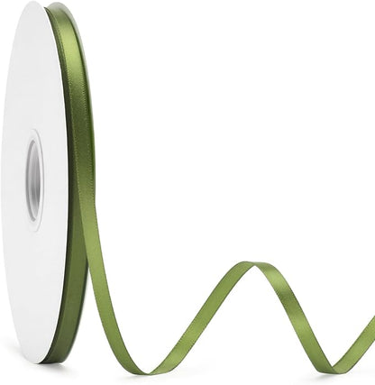 KINGLAKE Olive Green Satin Ribbon by KINGLAKE