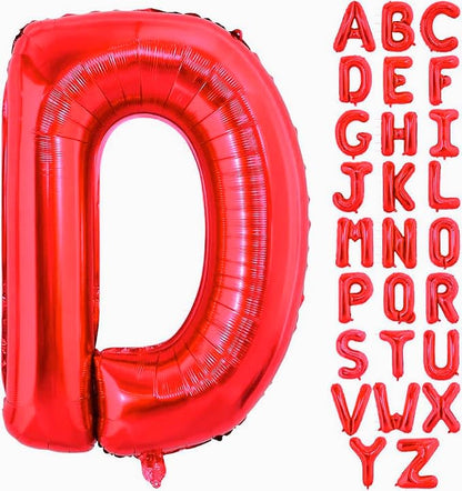 Red Letter D Balloons, D Balloon 40 Inch D Balloons Letter by BBPOOL