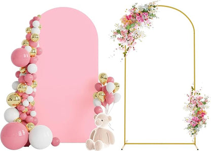 6.6FT Arch Backdrop Stand and Cover Set, Arch Stand by Wokceer