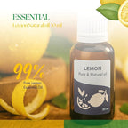 Roots & Above Pure Natural Lemon Essential Oil 1.01 Fl Oz/30 ml Citrus Oils for Skin, Hair Care, Massage, Diffusers, Humidifiers, DIY Beauty, Home Candle Making & Self-Care