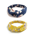 DRESHOW 10 Pack Boho Headbands for Women Vintage Cross Elastic Head Wrap Hair Accessories
