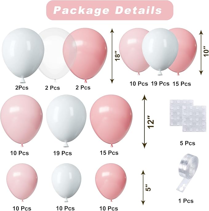 Pink Balloons Arch Kit - Image 2