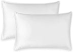 King Pillowcases by Pure Bamboo - Genuine 100% Organic Viscose Derived from Bamboo, Luxuriously Soft & Cooling, Double Stitching, Envelope Closure (2 King Pillowcases, White)