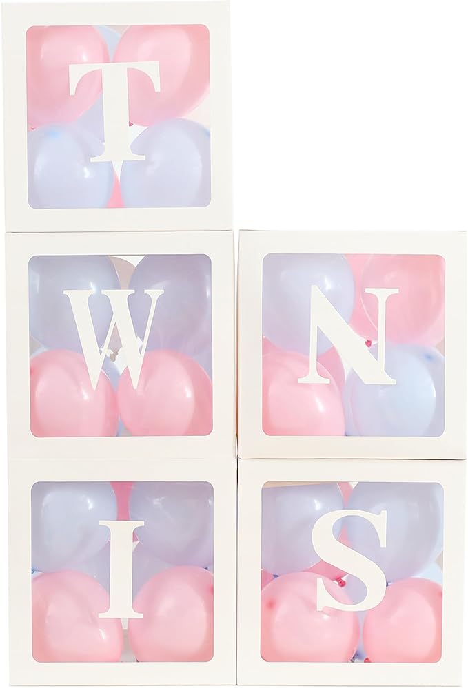 White TWINS Balloons Boxes - Image 2