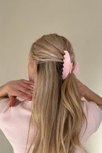 HAIMEIKANG Large Acetate 4 Inch Hair Claw Clip for Women - French Style Hair Claws for Thick Hair with Non-Slip Teeth, Hair Accessories for Updos, Buns & Ponytails