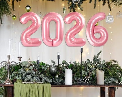 2026 Number Black Balloons 40Inch Balloon - Image 3
