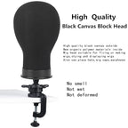 Wig Head 22Inch Canvas Block Head Wig Stand with Mannequin Head for Making Wigs Display Styling
