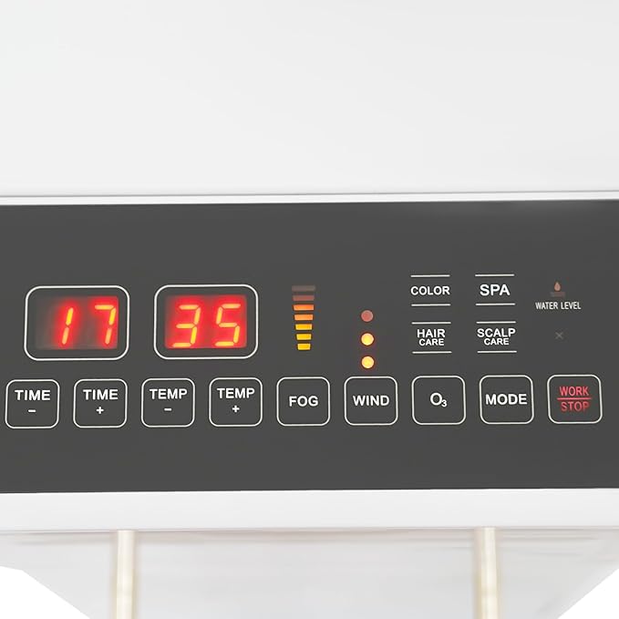 500W Multifunctional Standing Anion Hair Dyeing Machine,110V Nano Hair Steamer/Hair Oil Machine Stand Up Base Equipment Vertical Nano Steamer Salon Spa (White)