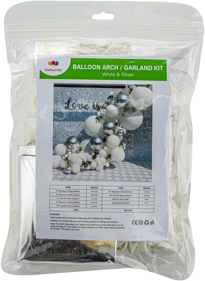 Restaurantware-Balloonify Balloon Garland Set, 1 Party Decoration Kit - Image 2