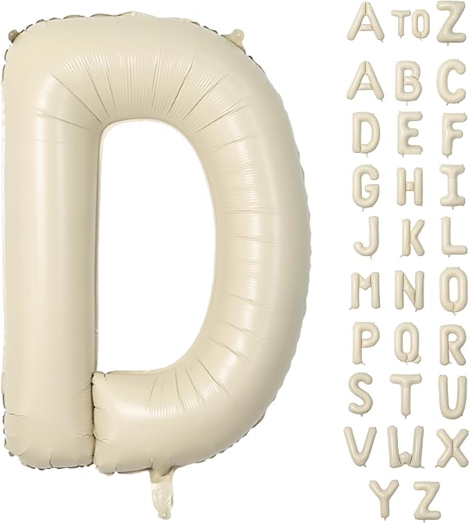Biapian 40 Inch Giant Cream D Foil Balloons by BIAPIAN