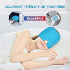 Head Ice Hat, Ice Cap for Head, Ice Head Wrap, Cold & Hot Therapy Reusable 360 Compression Flexible Ice Pack Wrap. Blue
