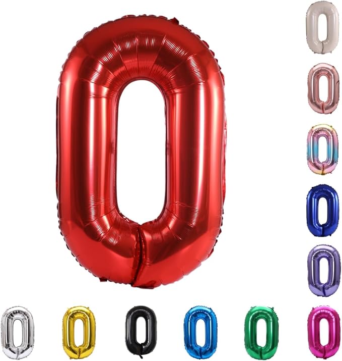 YPSelected 32 Inch Large Foil Helium Number Balloon Birthday Wedding Party 0-9 by YPSelected
