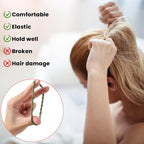 DIYDEC 32PCS Boho Hair Bracelets for Women Elastic Bracelets Hair Ties No Damage Hair Bands for Girls Thick Thin Long Curly Hair Accessories(B Style)