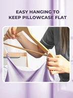 Mulberry Silk Pillowcase for Hair and Skin, SGMSILK 22 Momme Natural Silk Pillow Cases with Zipper, 6A Soft and Smooth Single Sided Pure Silk Pillow Cover (Light Purple, Queen 20"x30")