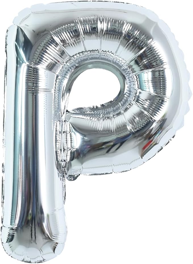 TONIFUL 40 Inch Large Silver Letter P Foil Balloons Alphabet Balloons | Giant by TONIFUL