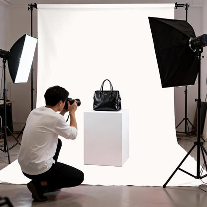 Ivory Photography Backdrop for Photoshoot, Fabric 8x10ft | Polyester Studio - Image 4
