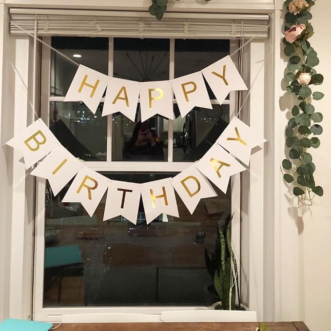 Happy Birthday Banner Birthday Party Supplies Garland Decorations Birthday - Image 8