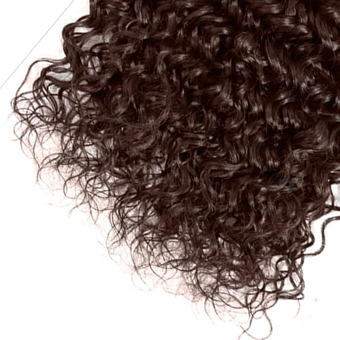 Color 4 Water Wave Human Hair Bundles Dark Brown Bundles 26 26 26 Inch Niegmeag Double Weft Virgin Remy Brown Wet and Wavy Bundle Hair Extensions For Woman