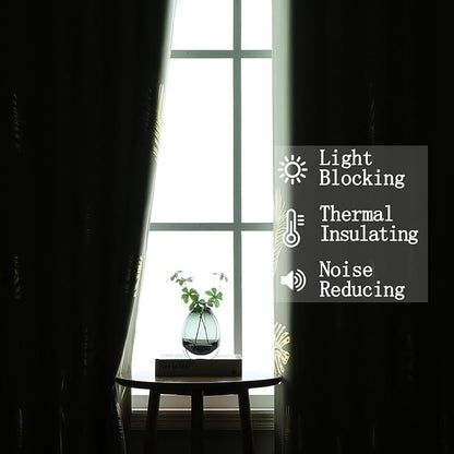 Sage Green Blackout Curtains for Bedroom 84 Inches Long, Thermal Insulated - Image 6