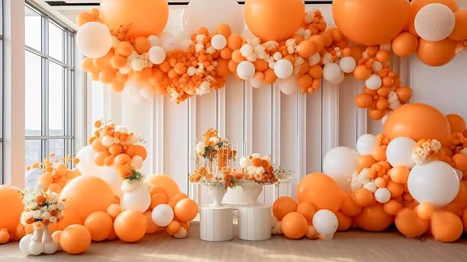100pcs 12inch Orange Balloons - Image 4