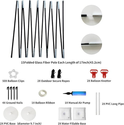 Balloon Arch Kit, 10Ft Width & 9Ft Height Adjustable | Balloon Arch Stand - Image 4